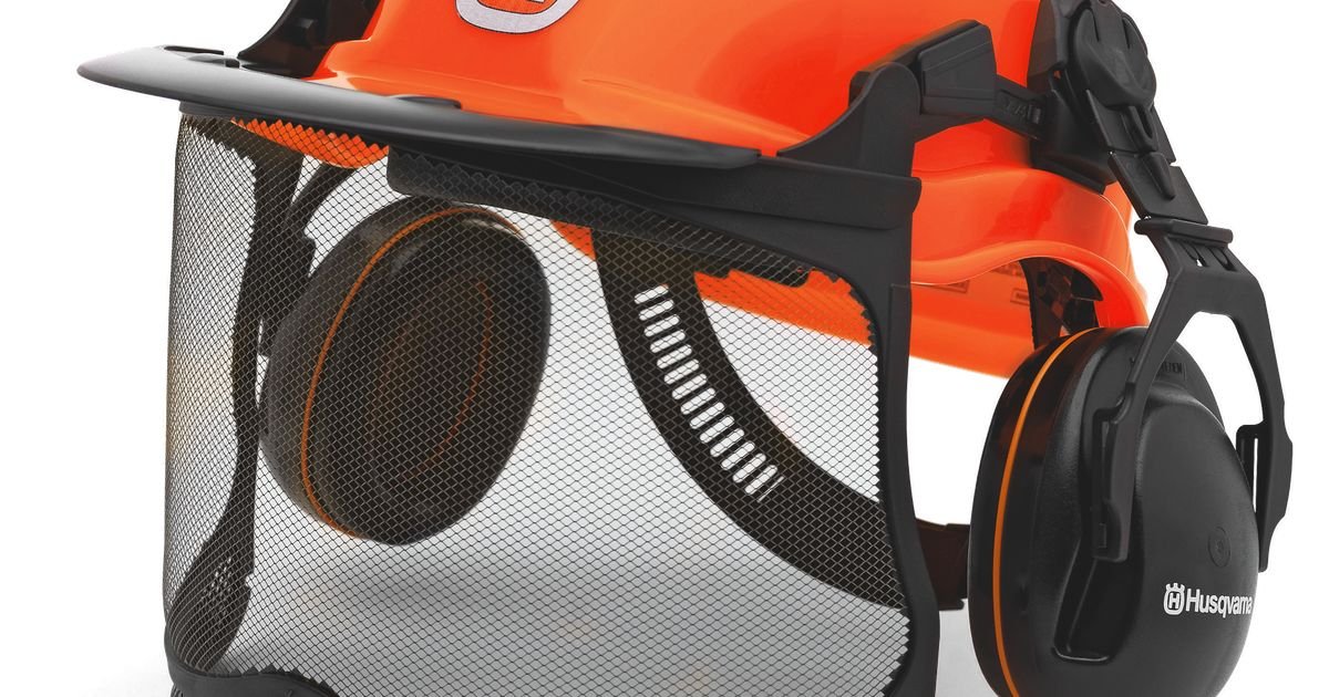 Casco profesional fluorescente Husqvarna